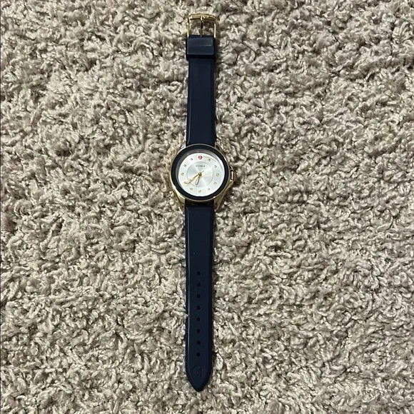 Michele Cape Swiss Movement Watch Navy Blue Silicone - Picture 2 of 4